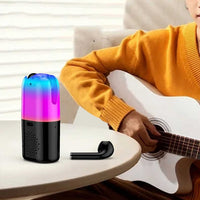Bluetooth Headphones with Speaker and LED Light