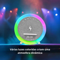 Bluetooth Speaker with Clock and Alarm, Wireless Charging