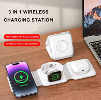 Foldable Wireless Magnetic Charger 3 in 1