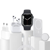 6 in 1 Smartwatch Kit (Smartwatch + Earbuds + Charger + Adapter + Base + Magnetic Charger)