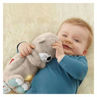 Interactive Plush Toy with Light and Music - Brown Otter
