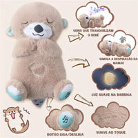 Interactive Plush Toy with Light and Music - Blue Otter