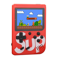 Red Retro SUP Handheld Console with 400 Games
