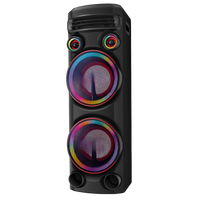 Sound Tower 2300W 2 Woofers 10 Bluetooth RGB USB FM DJ
