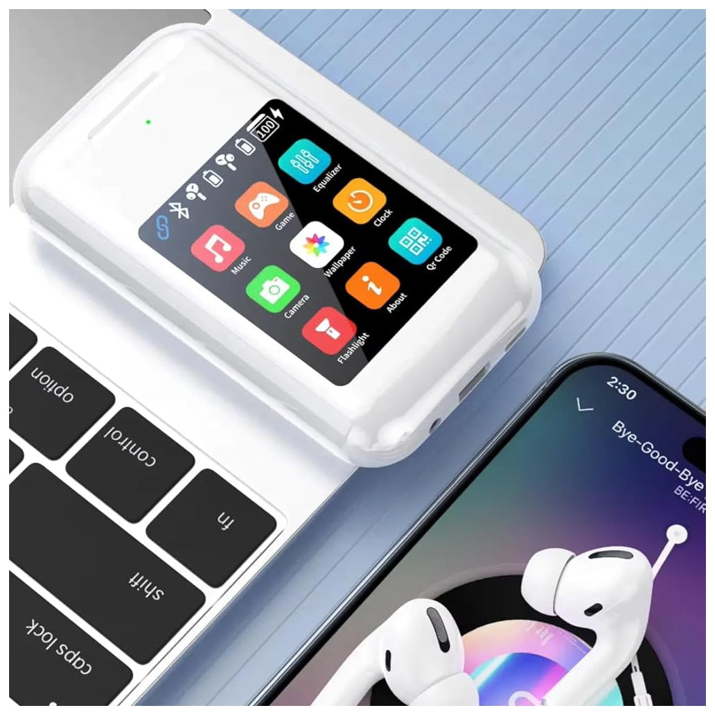 Bluetooth Headphones with Touch Screen and Powerbank ONLIKE - BLACK