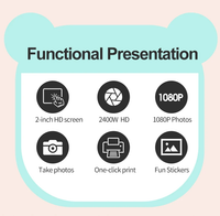 Blue Instant Print Camera for Kids