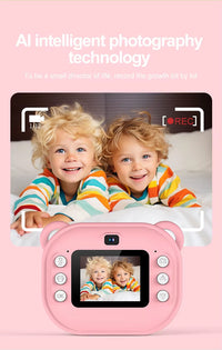 Pink Instant Print Camera for Kids
