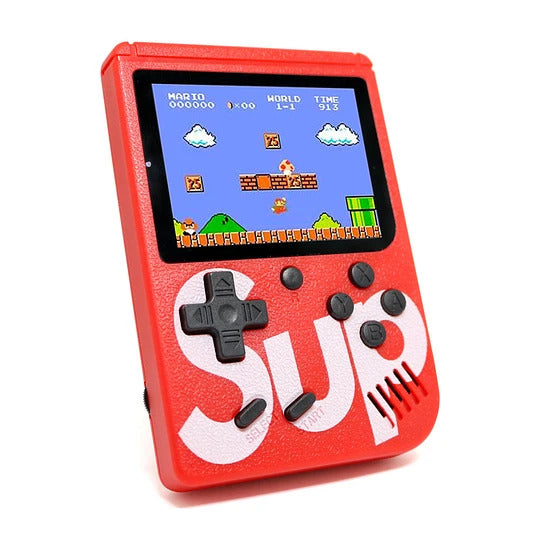 Red Retro SUP Handheld Console with 400 Games