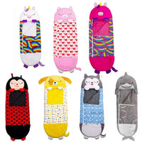 Children's Plush Sleeping Bag - Wolf